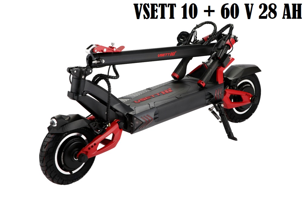 Trottinette marque vsett modèle : v10+ 60v 28ah couleur : red pro : photo du produit rappelé le 20/12/2023