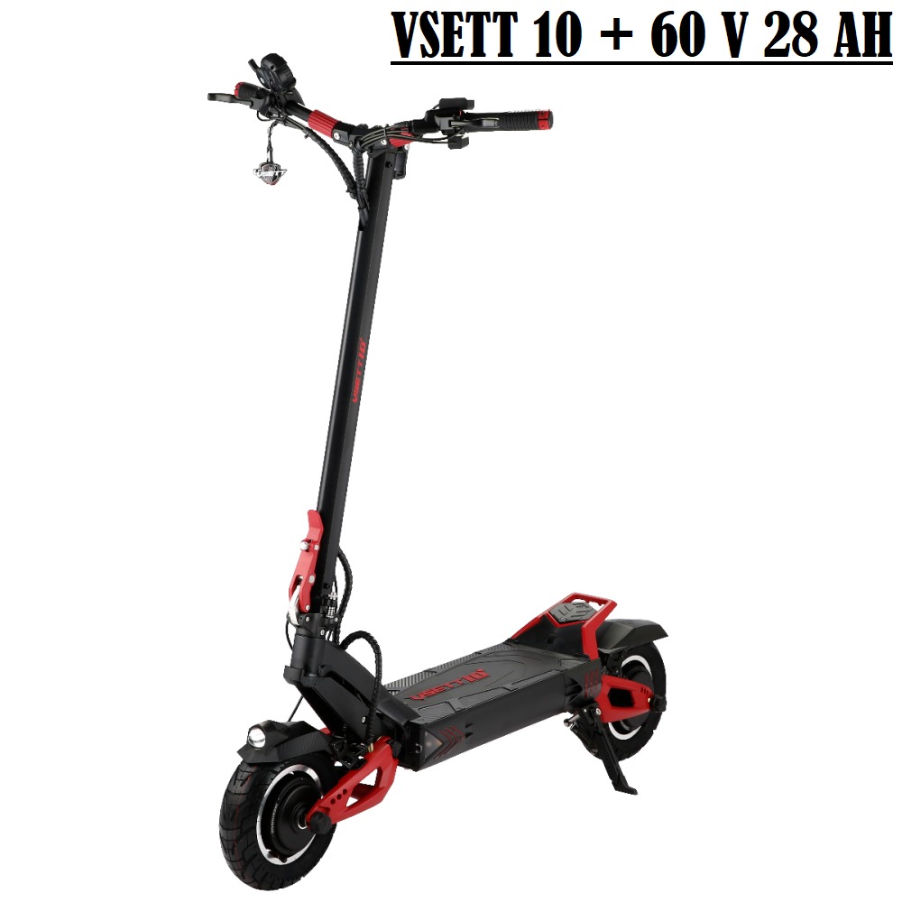 Trottinette marque vsett modèle : v10+ 60v 28ah couleur : red pro : photo 2 sur 3 du produit rappelé le 20/12/2023