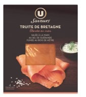 Truite de mer fumee u saveurs : photo du produit rappelé le 13/08/2024