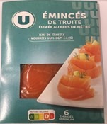 Truite fumé u : photo du produit rappelé le 08/10/2024