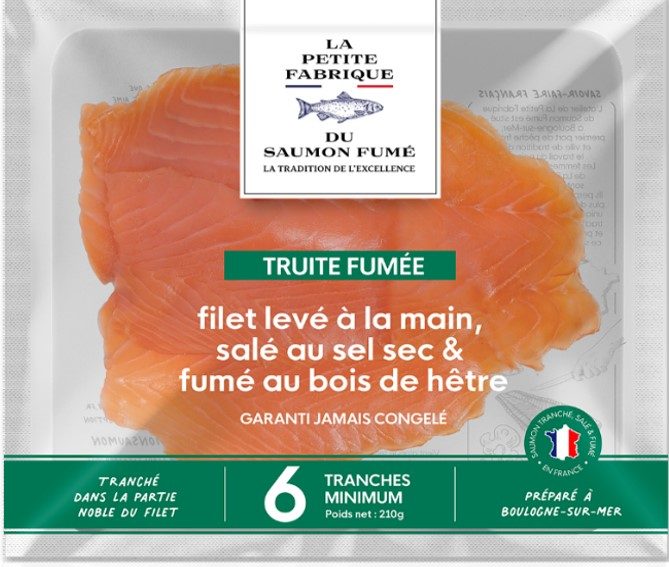 Truite fumé La Petite Fabrique : photo 2 sur 2 du produit rappelé le 29/09/2022