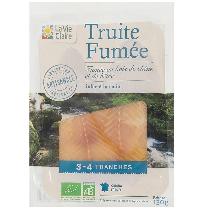 Truite fumée bio La Vie Claire : photo du produit rappelé le 15/07/2026