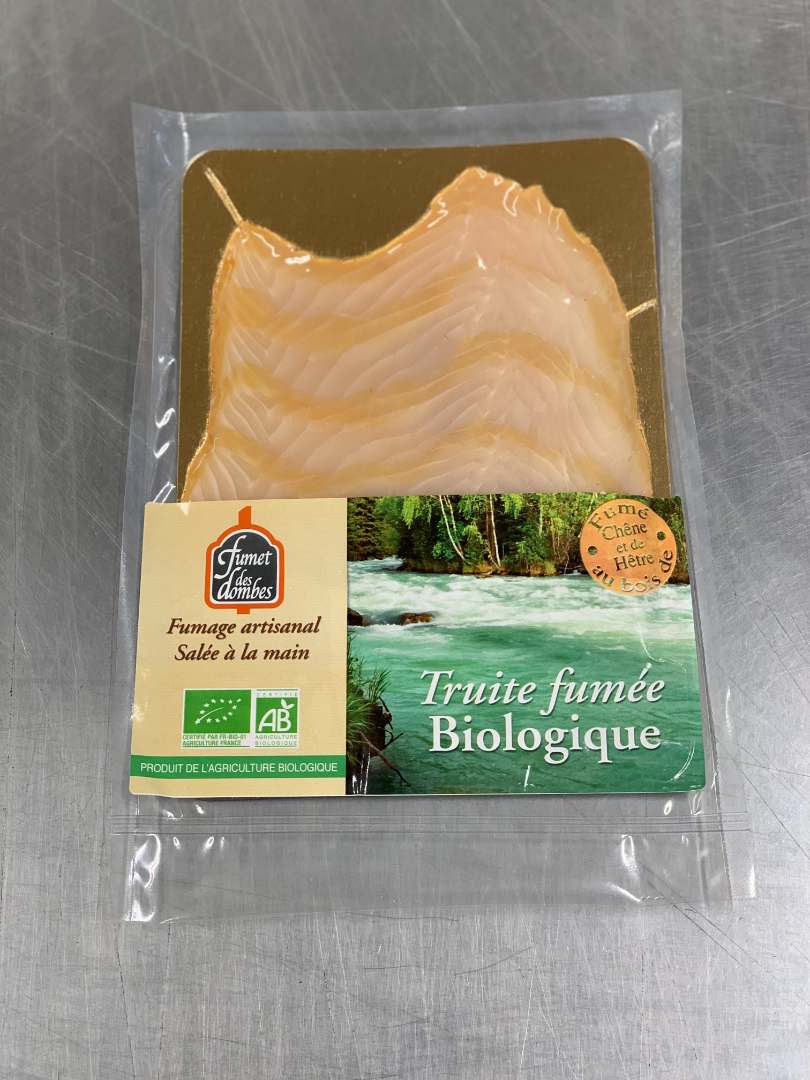 Truite fumée biologique Le Fumet des Dombes : photo du produit rappelé le 24/07/2026