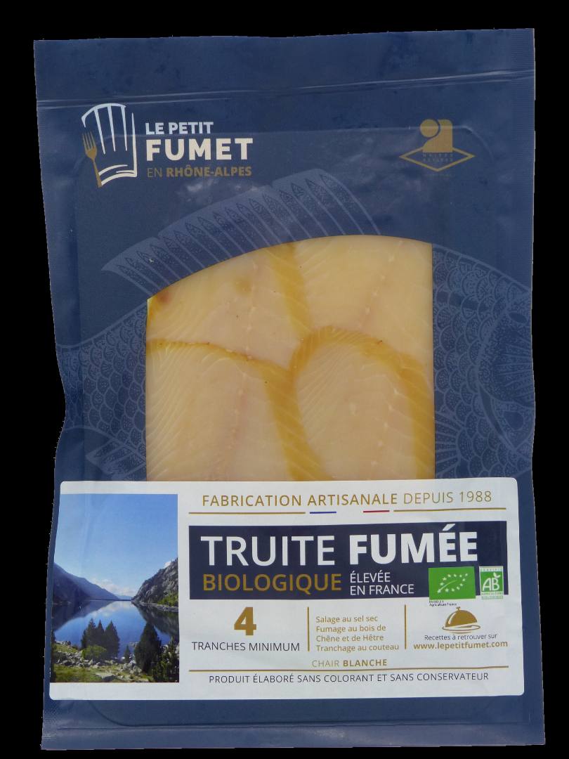Truite fumée biologique Le Petit Fumet : photo du produit rappelé le 15/07/2026