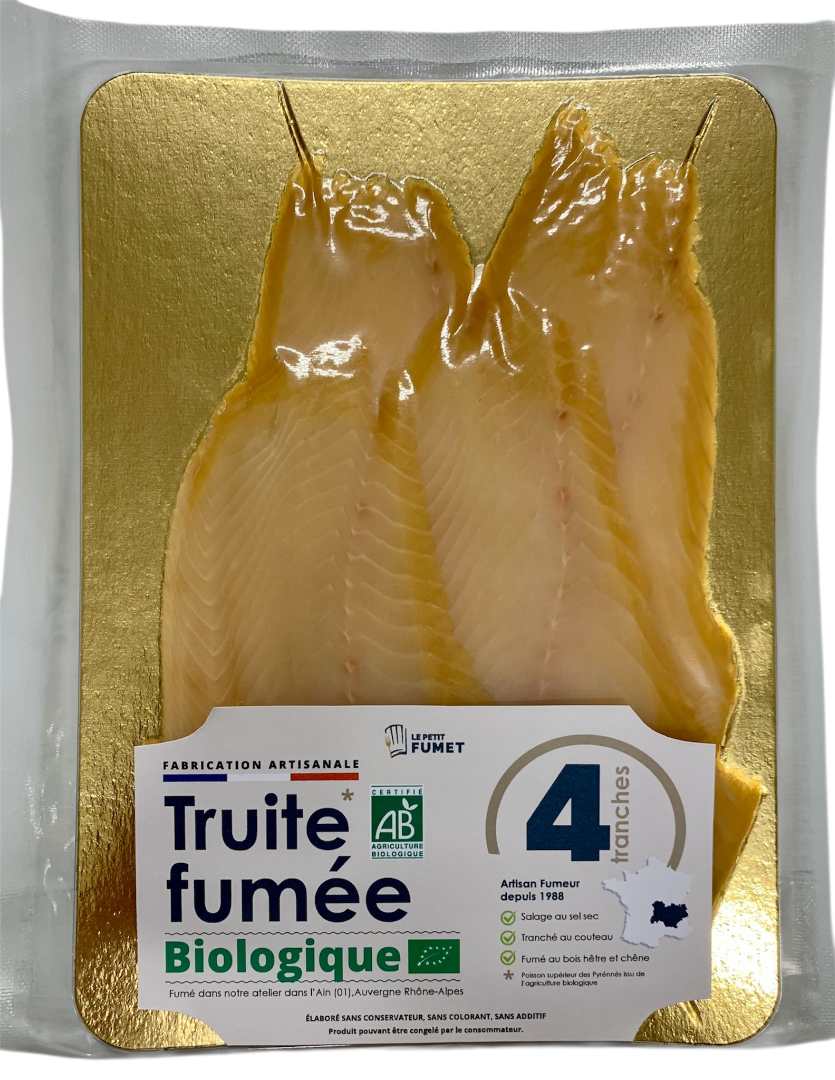 Truite fumée biologique Le Petit Fumet : photo du produit rappelé le 24/07/2026
