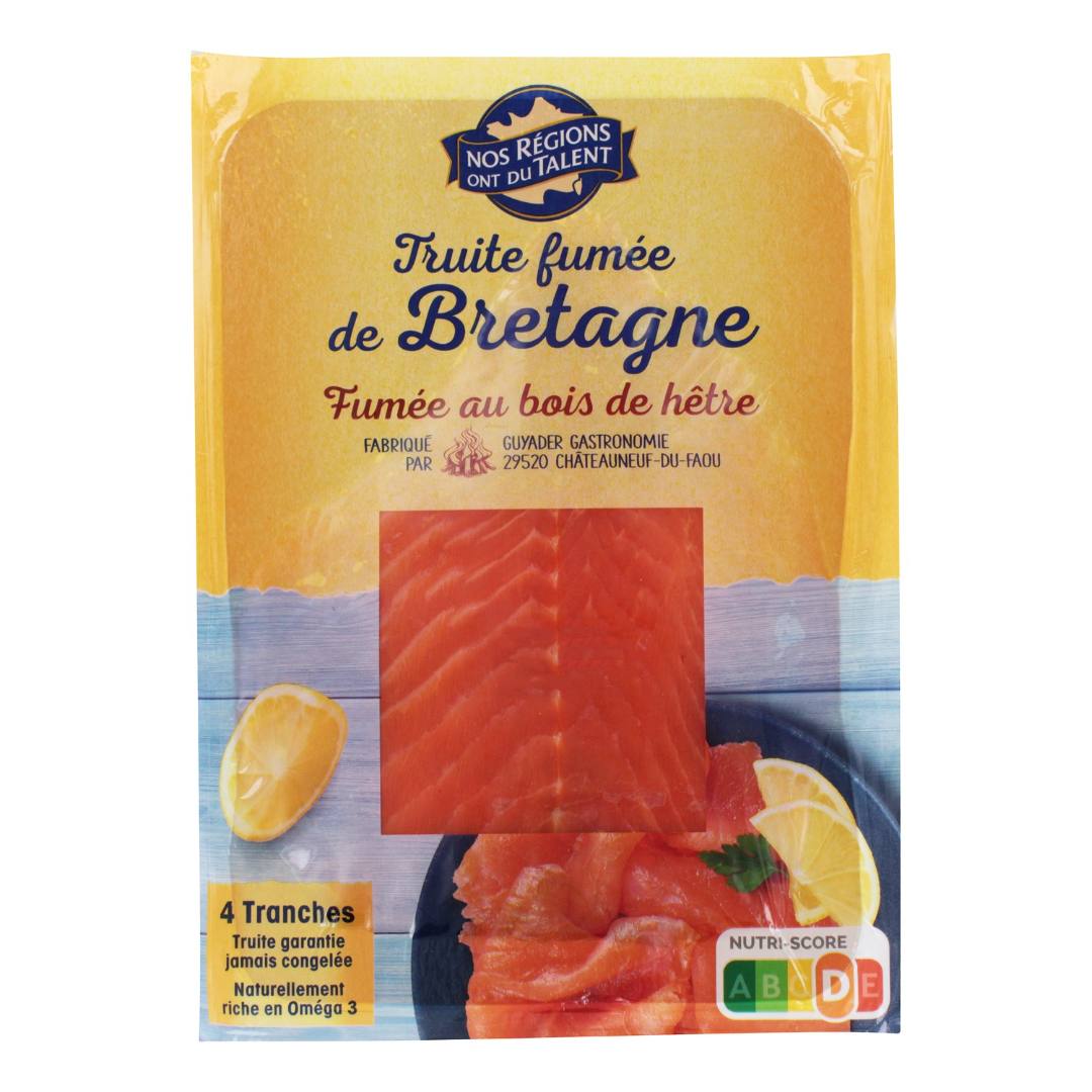 Truite fumee de Bretagne Nos Regions Ont du Talent : photo du produit rappelé le 08/10/2024
