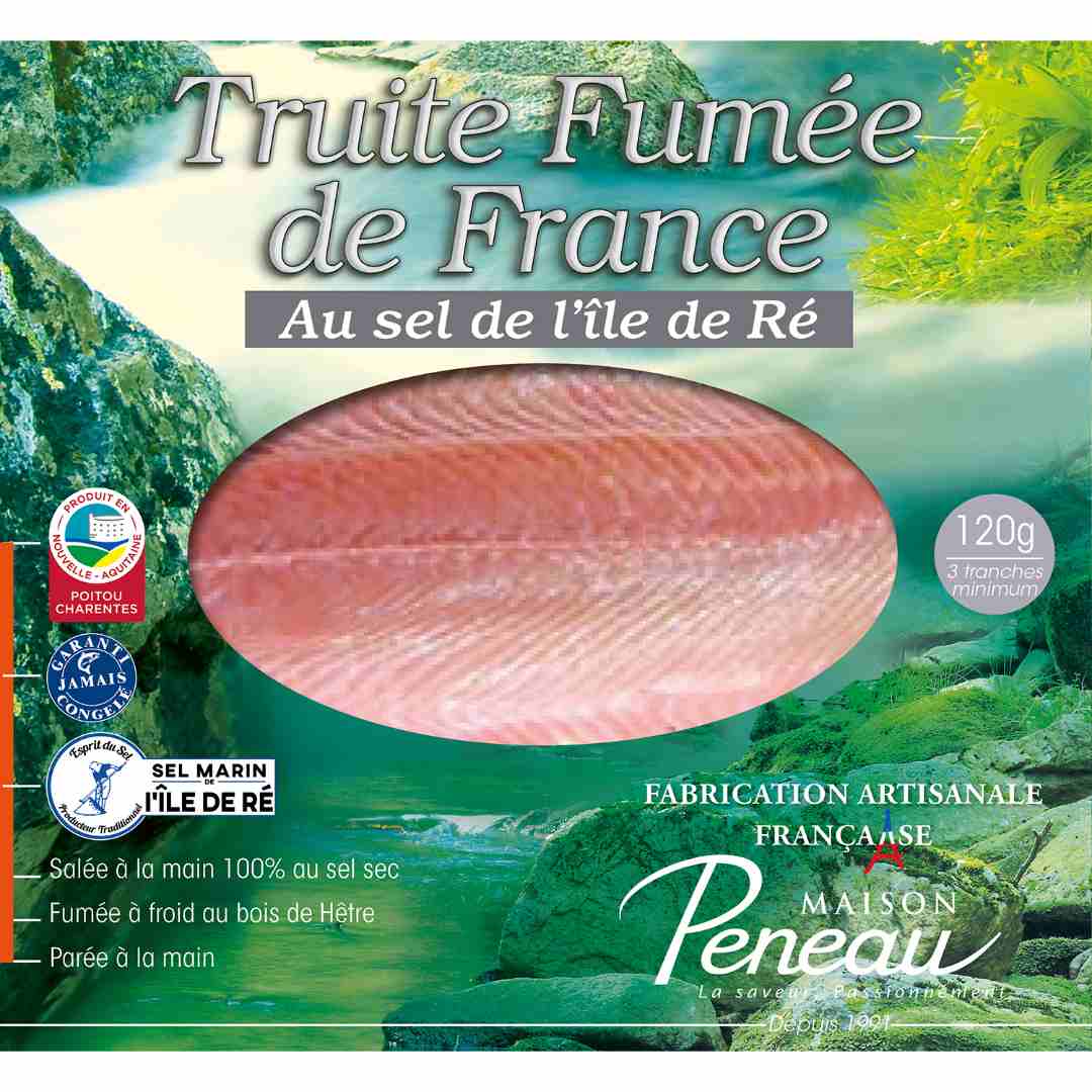Truite fumee de France 120g Maison Peneau : photo du produit rappelé le 28/10/2024