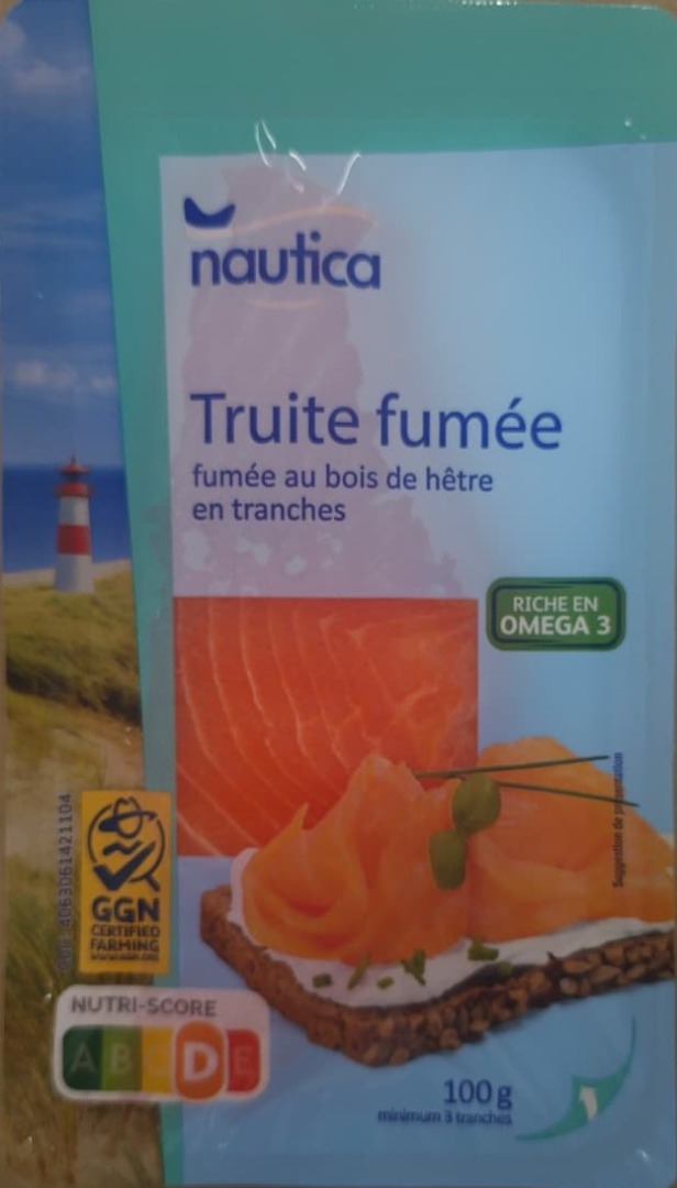 Truite fumée ggn Nautica : photo du produit rappelé le 13/07/2026