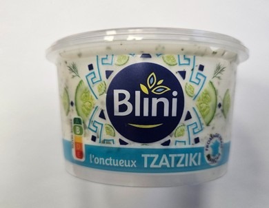 Tzatziki Blini : photo du produit rappelé le 11/12/2025