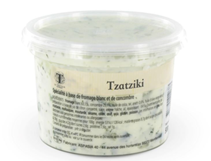 Tzatziki Le Traiteur Gourmet : photo du produit rappelé le 12/01/2022