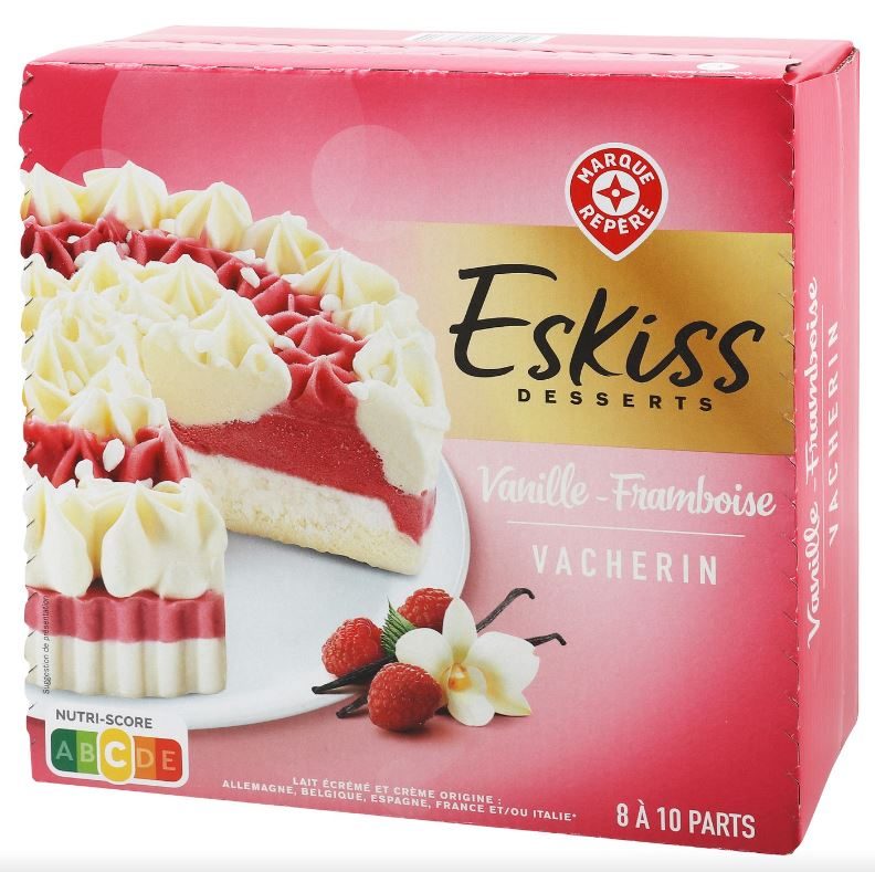 Vacherin vanille framboise 545g Eskiss : photo du produit rappelé le 29/07/2021