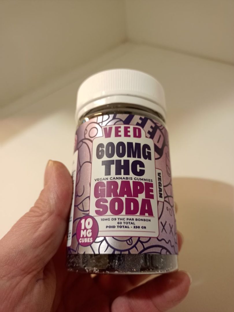 Vegan cannabis gummies grape soda Veed : photo du produit rappelé le 27/01/2025