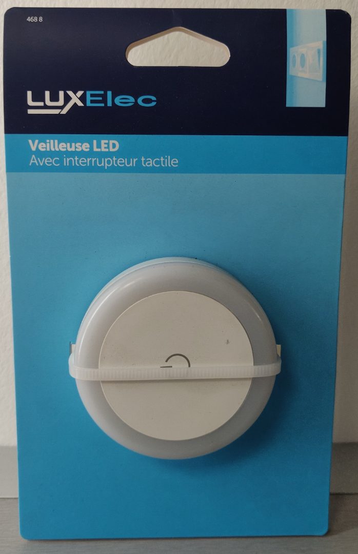 Veilleuse LED Luxelec : photo du produit rappelé le 01/06/2026