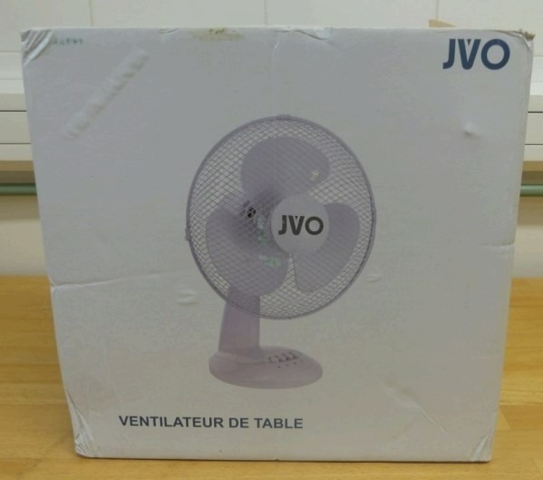 Ventilateur de table Jvo : photo du produit rappelé le 30/05/2024