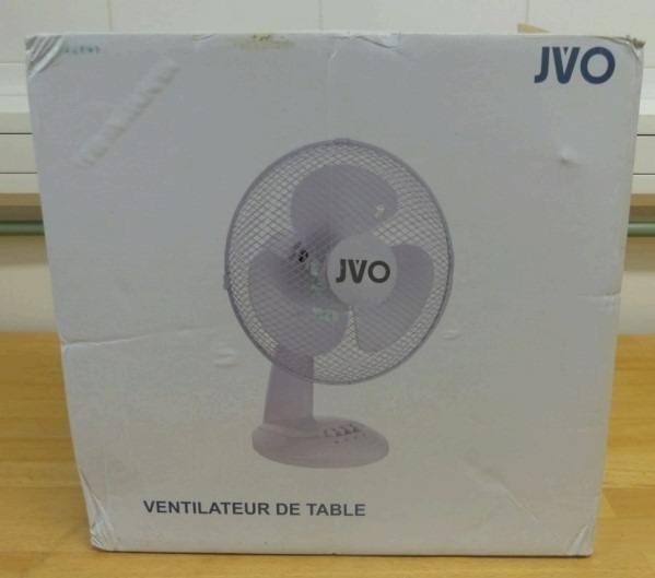 Ventilateur de table Jvo : photo du produit rappelé le 02/07/2024