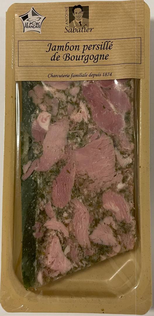 Véritable jambon persillé de bourgogne Antoine Sabatier : photo du produit rappelé le 26/05/2023