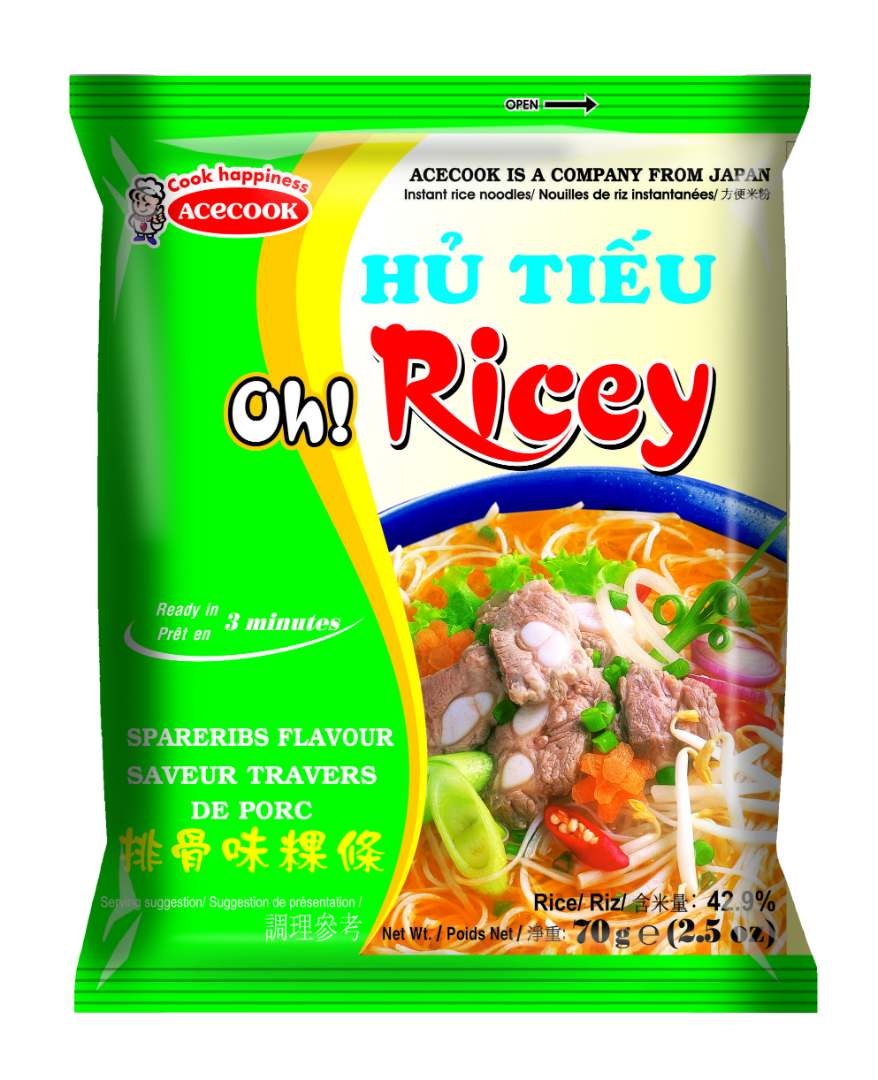 Vermicelle instantanées de riz 70g oh ricey : photo du produit rappelé le 02/12/2021