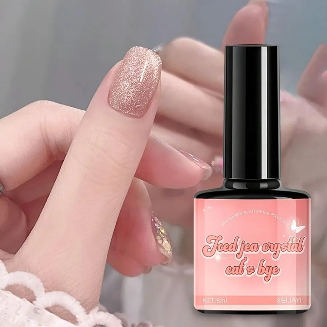 Vernis gel oeil de chat 8ml - formule scintillante sans aimant Xeijayi : photo du produit rappelé le 25/07/2025