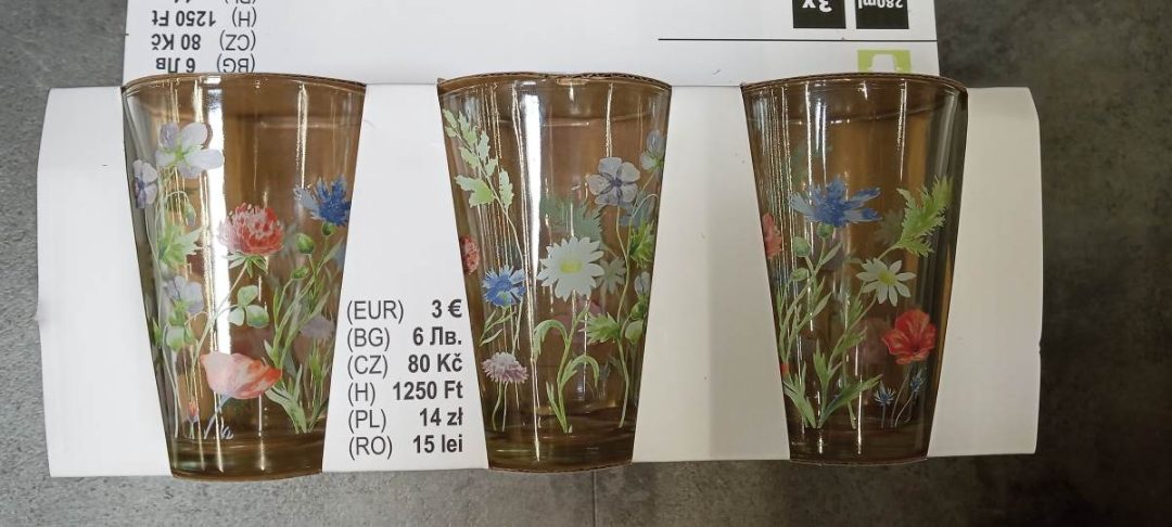 Verres à boire saison Tedi Distribution : photo 2 sur 2 du produit rappelé le 01/10/2025