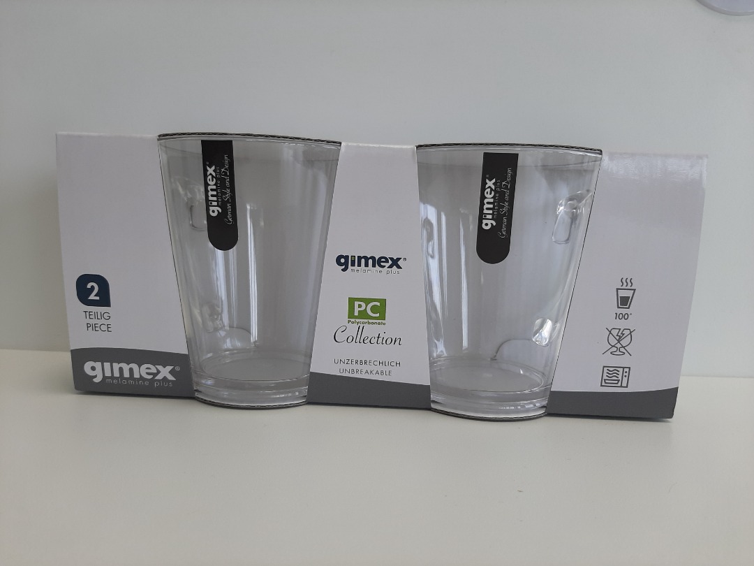 Verres à thé - lot de 2 Gimex : photo du produit rappelé le 18/05/2021