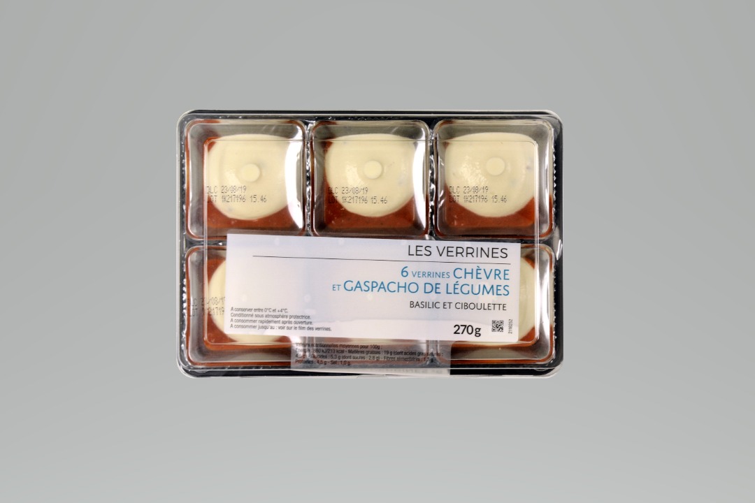 Verrines chevre gaspacho de legumes 45g*6 : photo du produit rappelé le 12/10/2021