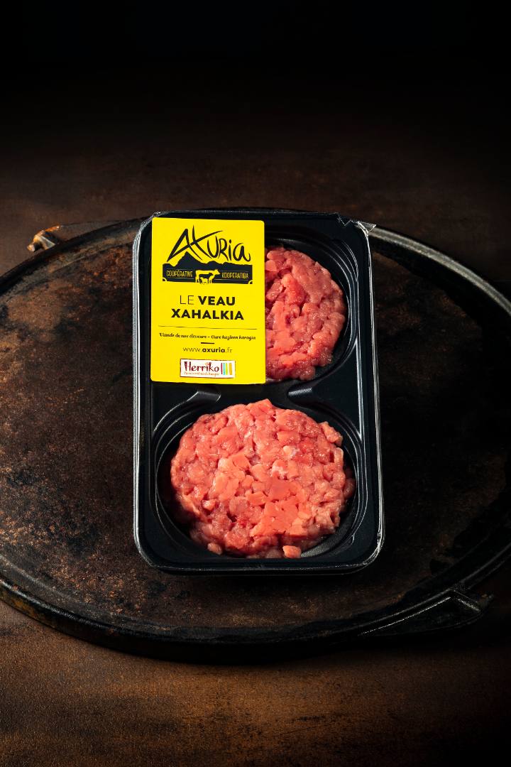 Viande hachée de veau Axuria : photo du produit rappelé le 05/01/2024