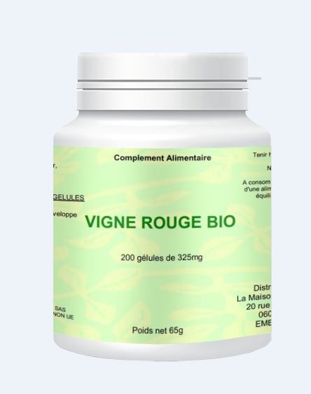 Vigne rouge bio La Maison des Plantes : photo du produit rappelé le 08/11/2023