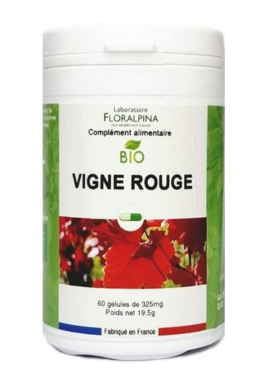 Vigne rouge bio Laboratoire Floralpina : photo du produit rappelé le 13/11/2023
