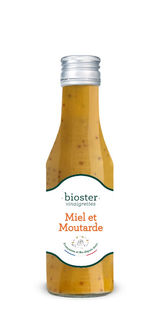 Vinaigrette miel et moutarde Bioster : photo du produit rappelé le 28/08/2024
