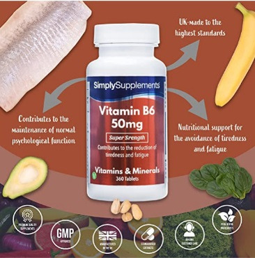 Vitamin b6 50mg Simplysupplements : photo du produit rappelé le 02/05/2022
