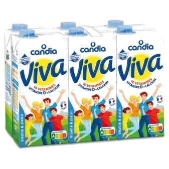 Viva 1% mg 10 vitamines – brique 1l x 6 : photo 2 sur 3 du produit rappelé le 20/01/2023