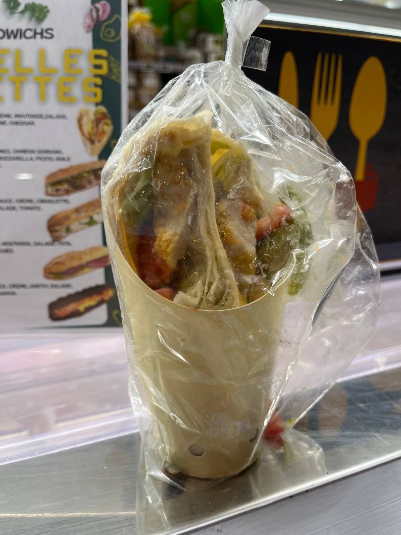 Wrap poulet : photo du produit rappelé le 27/05/2026
