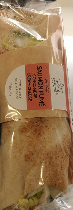 Wrap saumon fumé, concombre cream cheese : photo du produit rappelé le 03/04/2026
