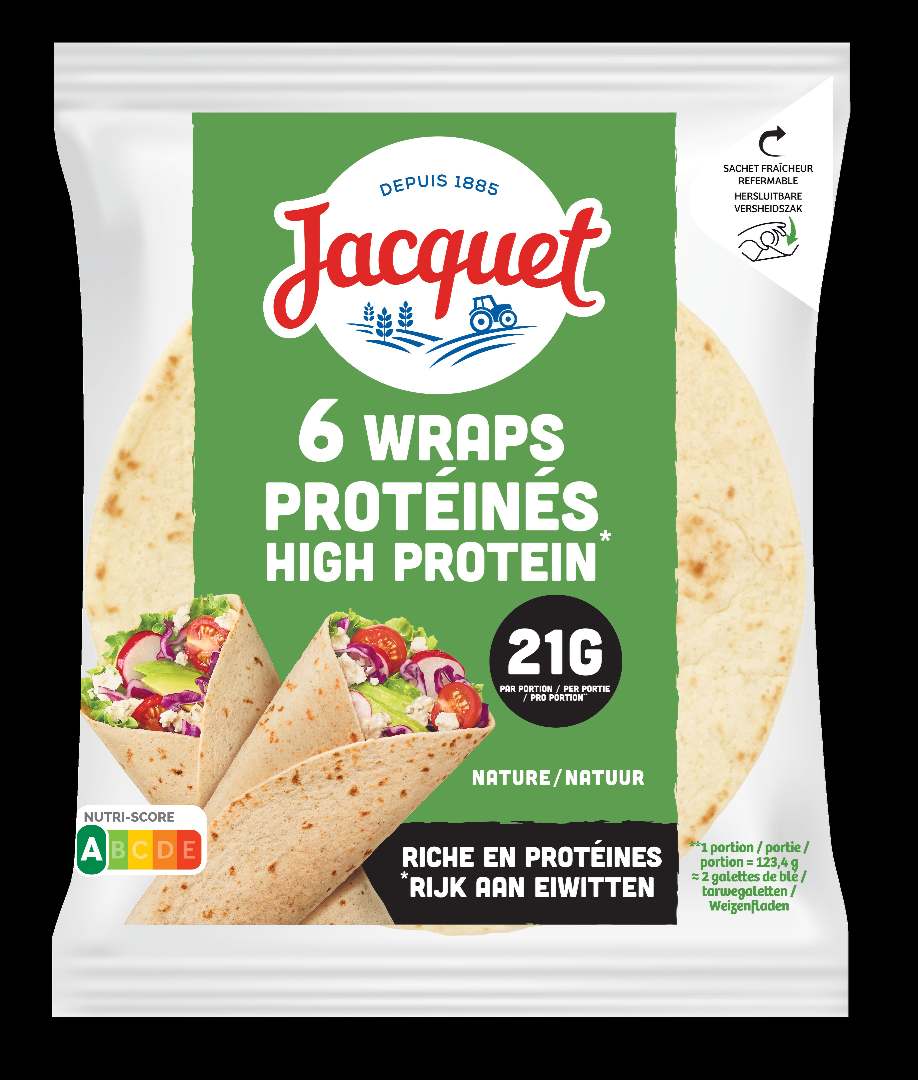 Wraps proteines nature Jacquet : photo du produit rappelé le 16/04/2026