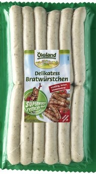 Wurst mini (nürnberger) porc (12pcs) sb delikatess nürnberger Ökoland : photo du produit rappelé le 28/05/2021