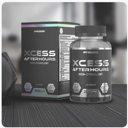 Xcess after-hours 120 caps Prozis : photo du produit rappelé le 30/07/2025