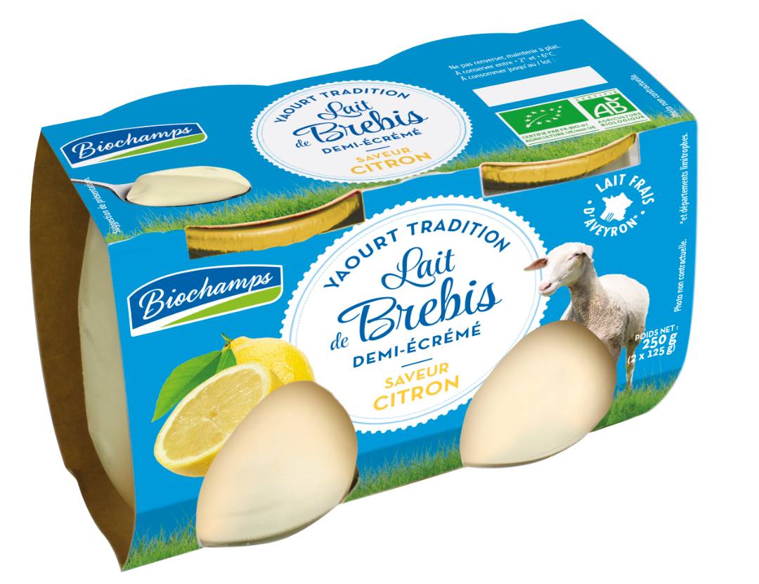 Yaourt brebis tradition 2x125g Biochamps : photo 3 sur 4 du produit rappelé le 02/05/2023
