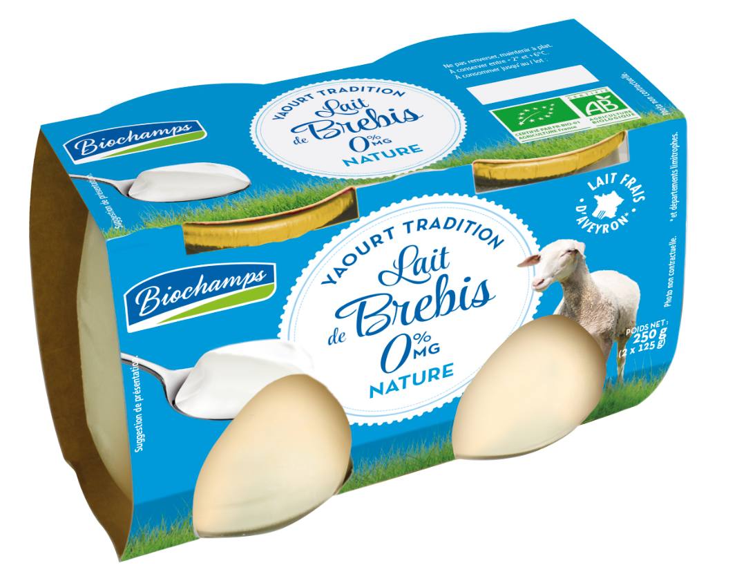 Yaourt brebis tradition 2x125g Biochamps : photo 4 sur 4 du produit rappelé le 02/05/2023