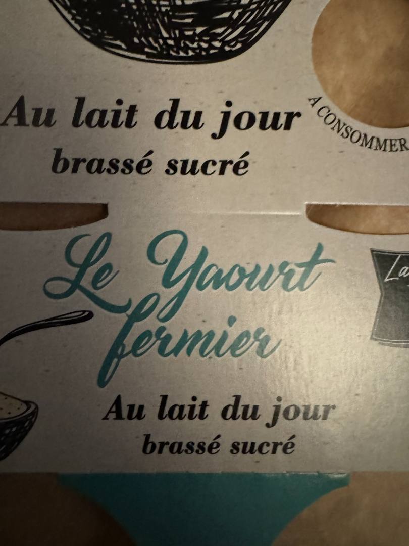 Yaourt de la ferme de la vielle abbaye La Ferme Fermier au Lait du Jour : photo du produit rappelé le 04/03/2024