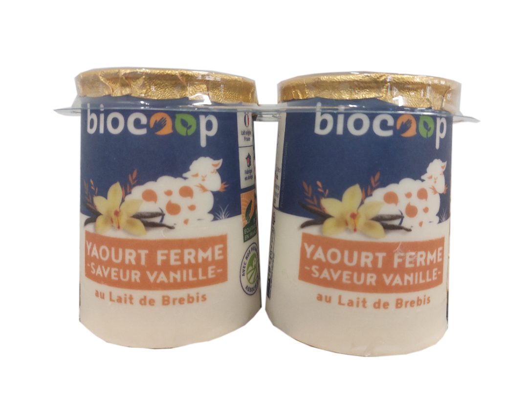Yaourt ferme au lait de brebis Biocoop : photo 2 sur 2 du produit rappelé le 02/05/2023