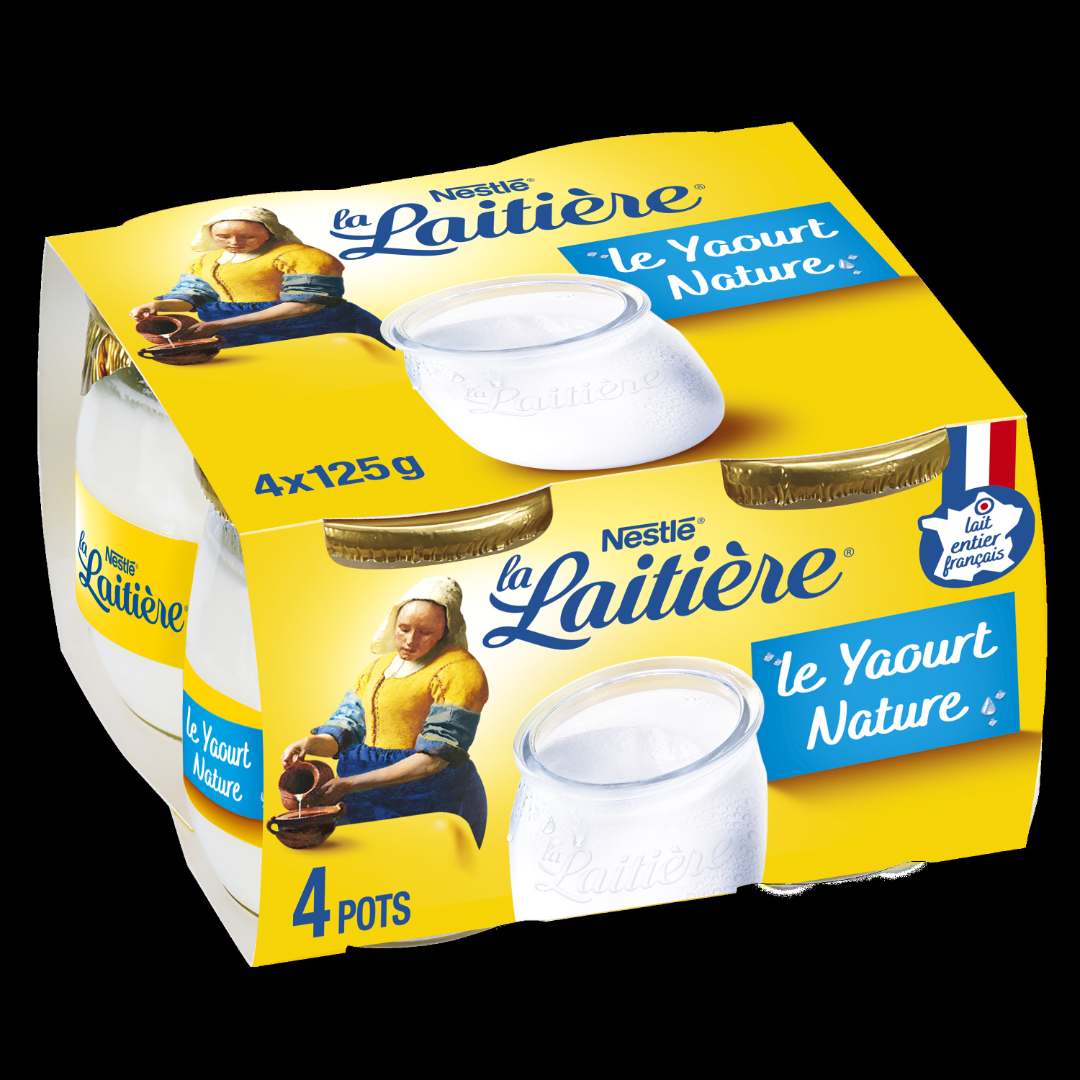 Yaourt nature La Laitiere : photo 2 sur 2 du produit rappelé le 23/02/2023