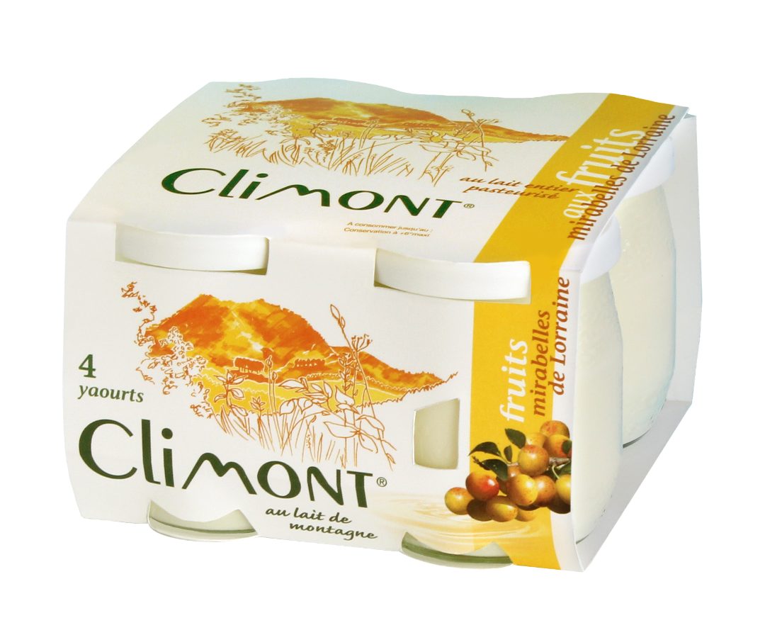 Yaourts aux fruits Climont : photo du produit rappelé le 30/08/2021