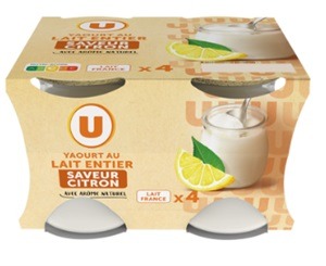 Yaourts pot verre U : photo du produit rappelé le 23/02/2023