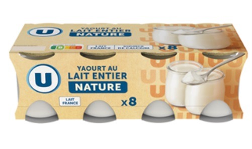 Yaourts pot verre U : photo 3 sur 4 du produit rappelé le 23/02/2023