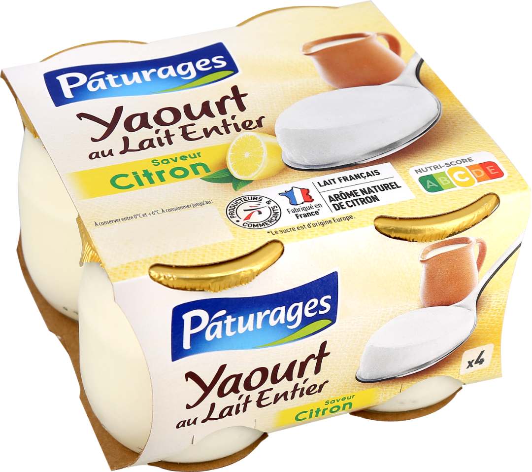 Yaourts pot verre Paturages : photo du produit rappelé le 23/02/2023